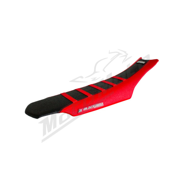 Blackbird Racing Zebra Seat Cover Ducati Desmo 450 MX 25-> Black/Red