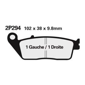 NISSIN Street Semi-Metallic Brake pads 2P-281NS Honda FJS 400-600cc 06-15