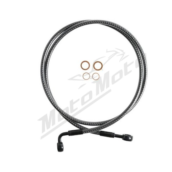 MAGNUM SHIELDING Karbon Fiber Upper Brake Line Harley Davidson FXDWG / FXST / FXSTS / FXSTC 1340/1584 85-10 127cm