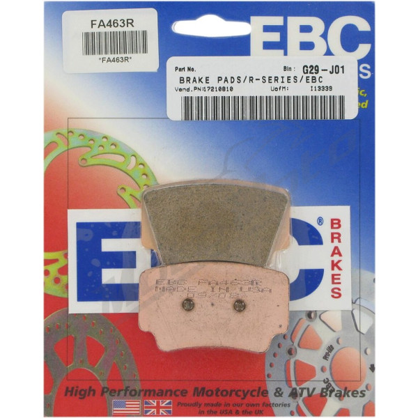 EBC Long-Life Sintered "R" Brake Pads KTM SX / XC 450-525 450-525 08-12