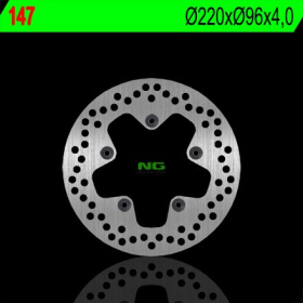NG BRAKES Front/Rear Fixed Brake Disc 220mm Aprilia Atlantic / Leonardo / Scarabeo 50-500cc 93-08