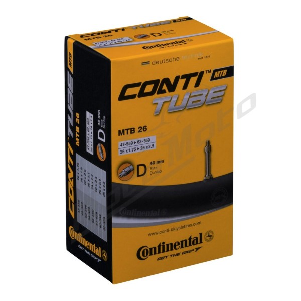 CONTINENTAL ContiTube MTB Tube 26 x 1.75 - 26 x 2.5