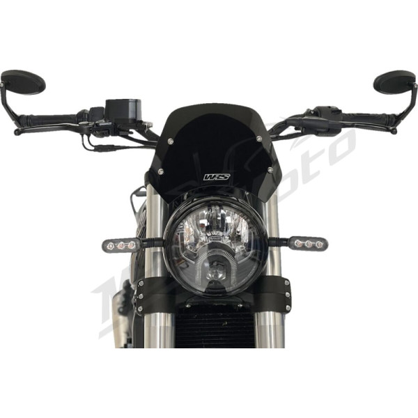WRS SPORT Windscreen Black Benelli Leoncino 500 ABS 17-23