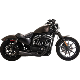 VANCE & HINES Upsweep 2-into-1 Exhaust System Black Harley Davidson XL 883-1200cc 04-13