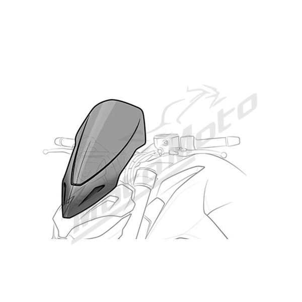 PUIG Touring Windshield smoked Yamaha MT-07 700 21-23