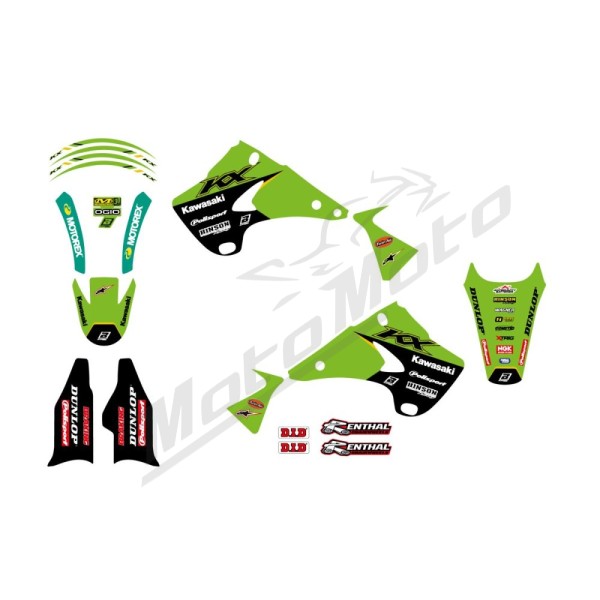 BLACKBIRD RACING Graphic Kit Kawasaki KX 250cc 03-08