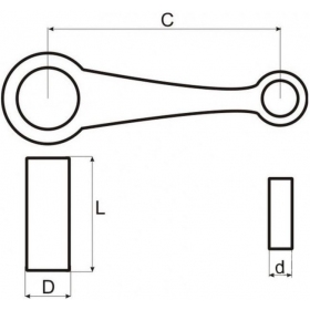 Connecting rod kit MZ TS 150