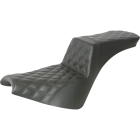 SADDLEMEN Step-Up Full Lattice Stitch Seat Harley Davidson FXBB / FXBBS / FXST 1750-1923 18-25