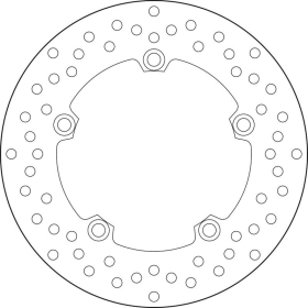 BREMBO Serie Oro apvalus fiksuotas stabdžių diskas galinis YAMAHA MT-07 / MT-09 / TENERE / TRACER / XSR 700-900cc 2014-2024