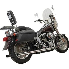 BASSANI XHAUST 2-into-2 True Dual Drag Pipe Exhaust System Harley Davidson 1340-1800cc 1986-2017