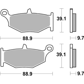 SBS 833RQ RQ Road Racing Carbon Tech Brake Pad Suzuki DL / GSR / GSX / GSX-R 600-1300cc 06-25
