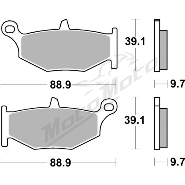 SBS 833RQ RQ Road Racing Carbon Tech Brake Pad Suzuki DL / GSR / GSX / GSX-R 600-1300cc 06-25