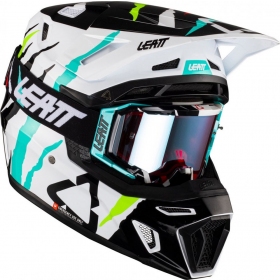 Leatt 8.5 Tiger Motocross Helmet + Leatt 5.5 Velocity Goggles