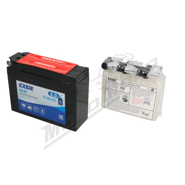 EXIDE YT4B-BS Battery 12V 2.3Ah