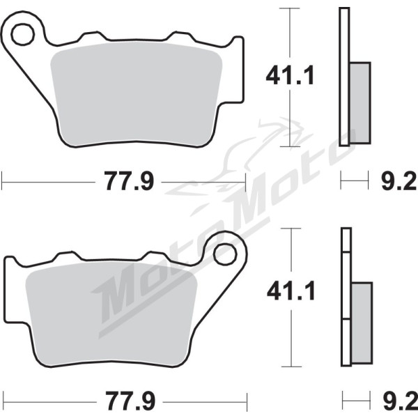 SBS HF Street 675HF Ceramic Organic Brake Pads Aprilia / Beta / BMW / CCM / CF Moto / Ducati / Honda / Husaberg / KTM / Yamaha 125-1200cc 95-24