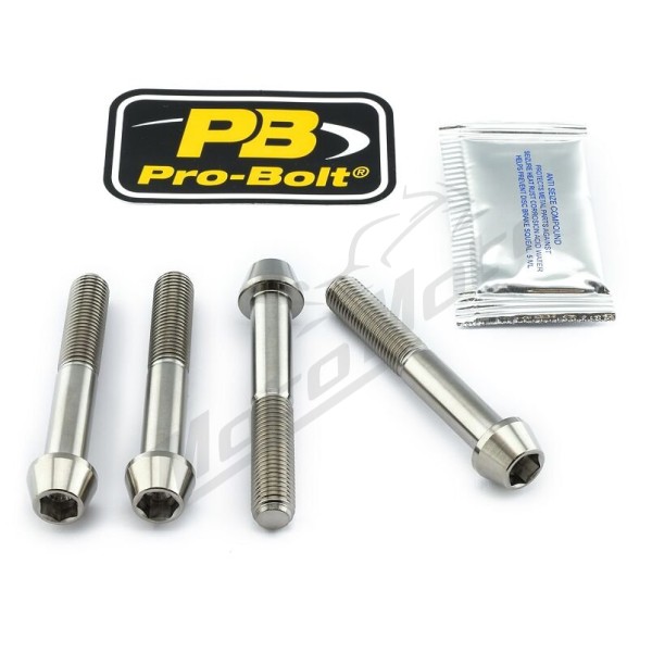 PRO BOLT Titanium Brake Caliper Mount Kit Ducati / Kawaski / KTM / Triumph 600-1050cc 03-19