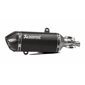 AKRAPOVIC Slip-On Line Muffler Stainless Steel / Carbon Fiber Vespa GTS 125-150 17-20 