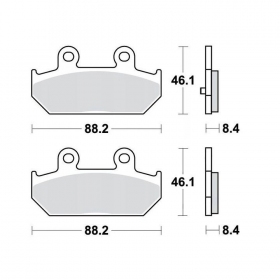 STABDŽIŲ TRINKELĖS FERODO FDB2173EF STANDARD ECO FRICTION