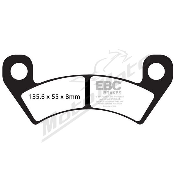 EBC R Series Heavy Duty Sindered Brake Pads ARCTIC CAT WILDCAT 1000 13-16