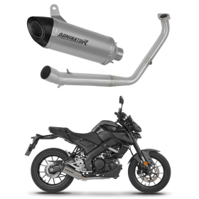 Yamaha MT 125 2021-2024 Dominator Full Exhaust System Collector Silencer Titanium HP8 + dB killer