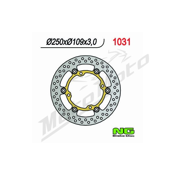 NG BRAKES Front Floating Brake Disc 250mm Kawasaki KLX / KX / KXE 125-450cc 03-16