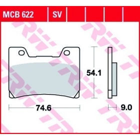 STABDŽIŲ TRINKELĖS TRW MCB622SV ROUTE