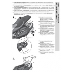 Daiktadėžės laikikliai SUZUKI GSR 600cc 2005-2011