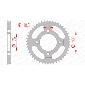 AFAM Steel Standard Rear Sprocket 428 47 teeth SUZUKI RG 125 92-95