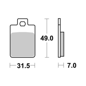Sbs Brakepads 130HF Ceramic PIAGGIO SKIPPER