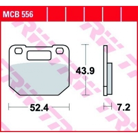 BRAKE PADS TRW MCB556 STANDARD