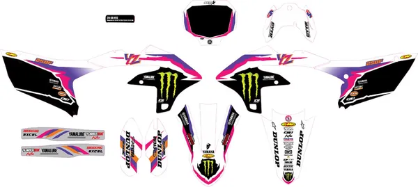 D'COR VISUALS D'COR VISUALS Complete Graphics Kit Yamaha YZ 250cc 24