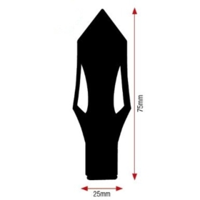 V PARTS Arrow LED Indicators Black Universal 2pcs