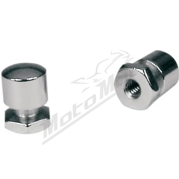 MUSTANG Chrome Seat Bolts and Mounting Nuts Harley-Davidson FLHR / FLHRC / FLHRS / FLHRXS / FLHT / FLHTC / FLHTCU / FLHTK / FLHX / FLHXS / FLST / FLSTC / FLSTN / FLTR / FLTRX / FLTRK / FLTRU / FLTRXS 