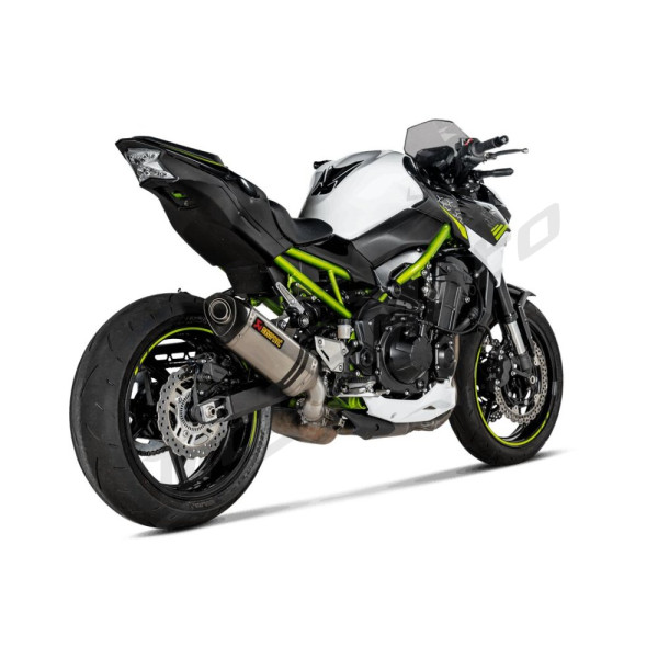 AKRAPOVIC Slip-On Line Muffler Titanium / Carbon Fiber Kawasaki Z 900 17-24