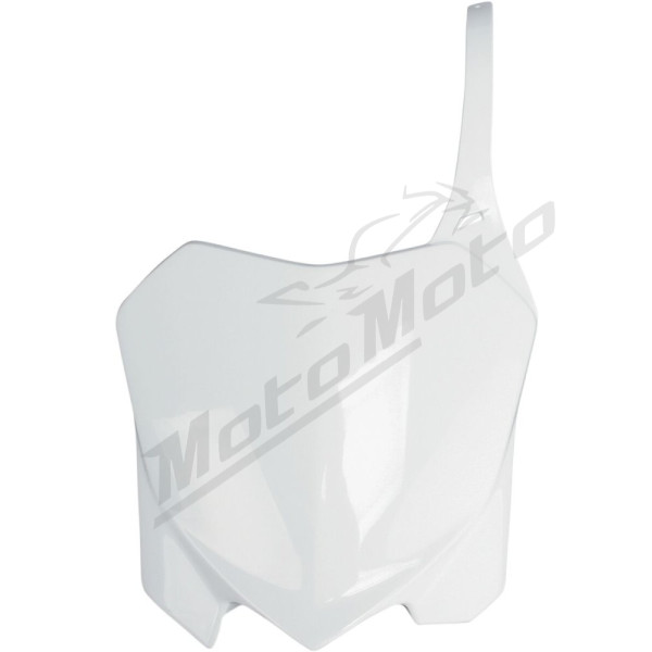 UFO Priekinė Numerio Lentelė Honda CRF 250-450R 09-13 Balta