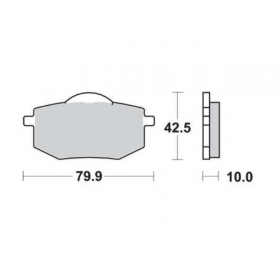 BRAKE PADS FERODO FDB591P / MCB587 STANDARD PLATINUM