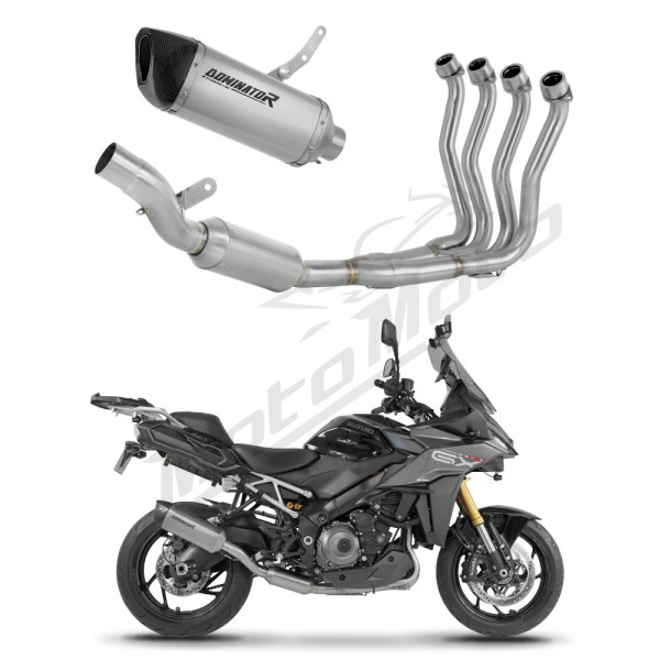 Dominator Full Exhaust System Collector Silencer Titanium HP6 EX + dB killer Suzuki GSX-S 1000 GX 2024