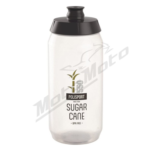 PIOLISPORT Water Bottle Sugar Cane Clear 550ml
