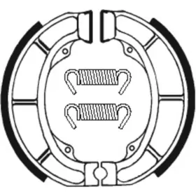 TECNIUM Scooter/Street/ATV Organic Brake shoes BA181 Derbi / Suzuki 50-160cc 90-12