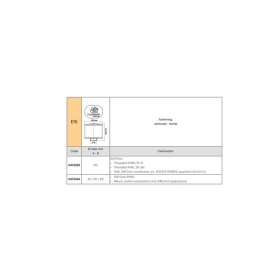 Sportinis oro filtras MALOSSI E15 tiesus Ø42/50/60 PHBH raudonas