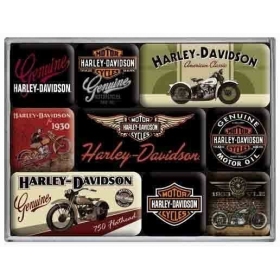 Magnetukų kompl. HARLEY-DAVIDSON 2,2x2,2 / 4,5x2,2 9vnt.