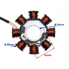 Stator ignition SYM / PEUGEOT/ JUNAK / BARTON / ZIPP 50cc 4T