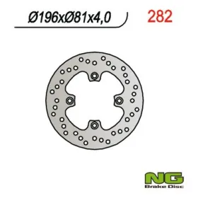 NG Galinis fiksuotas stabdžių diskas 196x81x4mm TM Racing EN / MX 125-530cc 90-92