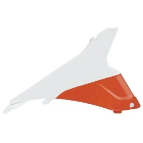 Polisport airbox cover KTM SX, SX-F, XC, XC-F 125/450cc 2013-2016 White / Orange