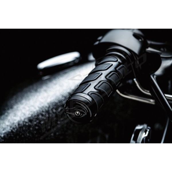 KURYAKYN Kinetic juodos rankenėlės Ø25.4mm Harley Davidson XL 883/1200 18-22