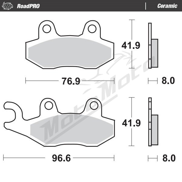 MOTO-MASTER Ceramic Brake Pads Aprilia / Cagiva / Kawasaki / Suzuki / Triumph / Yamaha 125-1200 89-26