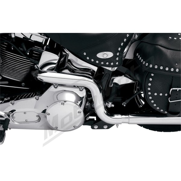 BASSANI XHAUST Power Curve True-Dual Crossover Header Pipes Harley Davidson 1340-1450cc 1986-2006
