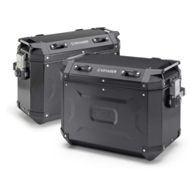 KAPPA Monokey Cam Side aluminum black storage boxes 37 / 48L