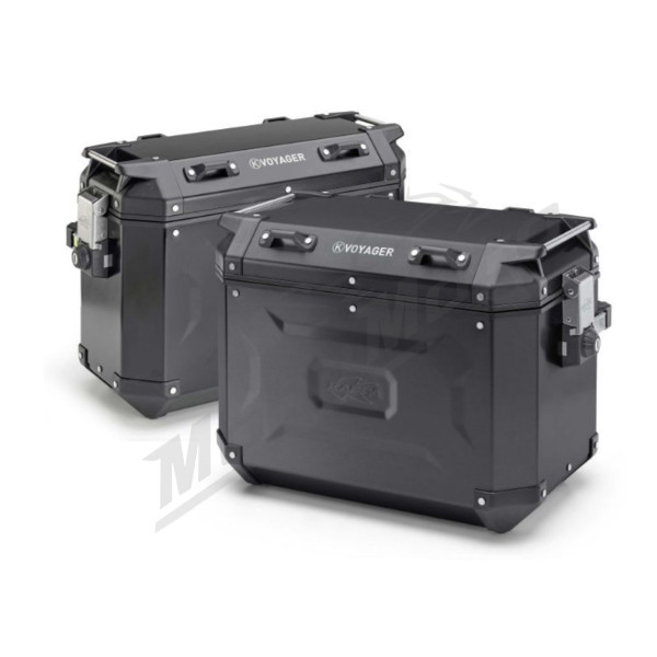 KAPPA Monokey Cam Side aluminum black storage boxes 37 / 48L