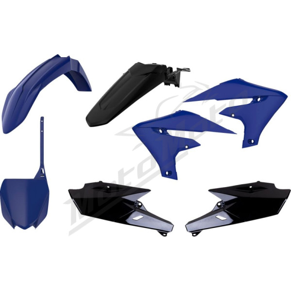 POLISPORT Mėlynas/juodas plastikų komplektas Yamaha YZF 250-450cc 18-19